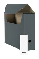 BIELLA Archivschachtel A4 26341027U d.grau 27.8x10x32.3cm 10 Stk.