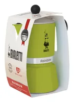 Bialetti Espressokocher Rainbow 3 Tassen grün