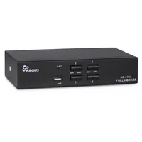 Inter-Tech KVM Switch AS-41HA HDMI, 4 Port, Metall