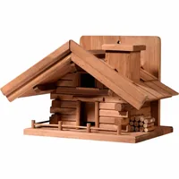 dobar green label Futterspender St. Moritz, 33 x 24.5 x 21 cm, Holz - Grundfarbe: Braun - Tierart: Vogel - Produkttyp: Futterstelle