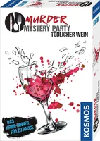Kosmos Partyspiel Murder Mystery Party: Tödlicher Wein - Sprache: Deutsch - Kategorie: Krimidinner - Partyspiel - Deduktion - Altersempfehlung ab: 16 Jahren - Spieldauer: 240 min - Min. Anzahl Spieler: 6 - Max. Anzahl Spieler: 8