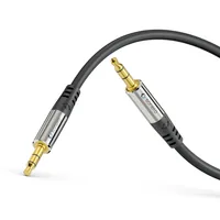sonero Audio-Kabel 3.5 mm Klinke - 3.5 mm Klinke 1 m - Kabeltyp: Anschlusskabel - Audioanschluss Seite A: 3.5 mm Klinke - Audiokanäle: Stereo - Audioanschluss Seite B: 3.5 mm Klinke - Detailfarbe: Schwarz - Länge: 1 m