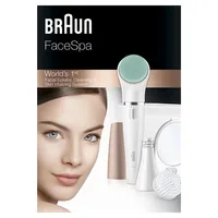 Braun Gesichtsepilierer Face 851 V - Detailfarbe: Bronze - Weiss - Gerätetyp: Gesichtsepilierer - Gesichtsreiniger
