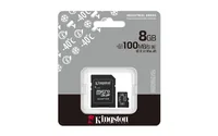 KINGSTON 8GB - microSDHC - Industrial - C10 - A1 - pSLC - Card + SD Adapter