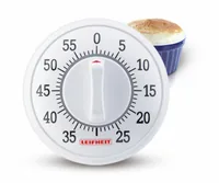Leifheit Küchentimer ComfortLine Weiss - Materialtyp: Kunststoff - Funktionen: Alarm - Material: Kunststoff - Detailfarbe: Weiss - Displaytyp: Analog