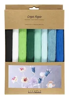 Creativ Company 209011 crepe paper Blue, Green