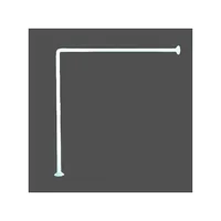 MSV Duschvorhangstange 3-teilig 80 x 2.5 cm, Weiss - Breite: 80 cm - Höhe: 2.5 cm - Detailfarbe: Weiss - Produkttyp: Duschvorhangstange - Detailmaterial: Aluminium - Grundmaterial: Metall