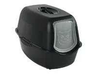 Rotho Katzentoilette Bailey Eco, Schwarz - Stromversorgung: Keine - App kompatibel: Nein - Breite: 40 cm - Höhe: 39 cm - Tiefe: 56 cm - Detailfarbe: Schwarz