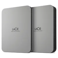 LACIE Mobile Drive HDD USB-C 1TB 2.5inch Moon Silver with USB-C cable