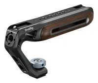 Smallrig Wooden Top Handle mit Cold Shoe Mount - Detailfarbe: Schwarz