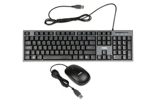 iBox IKMS606 keyboard Mouse included Home USB QWERTY UK English Black