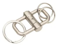 Troika Schlüsselanhänger 2 - Way Key Silber - Motiv: Kein - Detailfarbe: Silber