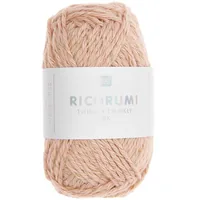 Rico Design Ricorumi Twinkly Twinkly 25 g, Puder - Packungsgrösse: 1 Stück - Waschbar bei: 30 °C - Länge: 52 m - Detailfarbe: Altrosa - Material: Baumwolle - Polyester - Nadelstärke: 3 mm - 4 mm