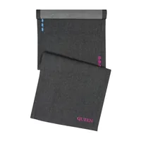 pad Tischdecke Denim Queen Black 45 cm x 150 cm, Schwarz/Pink - Material: Baumwolle (CO) - Produktart: Tischdecke - Motiv: Ohne Motiv - Detailfarbe: Pink - Schwarz - Breite: 45 cm - Länge: 150 cm