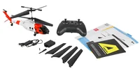 Amewi Helikopter UH-60 CX Black Hawk Coastguard RTF - Helikoptertyp: Koaxial-Modell - Antriebsart: Elektro Brushed - Helikopterserie: 100 bis 300 - Modellausführung: RTF (Ready to Fly) - Benötigt zur Fertigstellung: Kein weiteres Zubehör nötig - Scale-Mod
