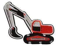 Mono-Quick Aufbügelbild Basic Bagger 1 Stück - Breite: 7.6 cm - Länge: 9 cm - Motiv: Bagger - Anzahl Stück: 1 Stück