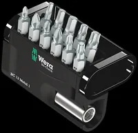 Wera Bit-Set Bit-Check 12 Metal 1, 12-teilig - Set: Ja - Bit-Typ: Philips - Pozidriv - Torx - Innensechskant - Aussensechskant - Grösse: Diverse