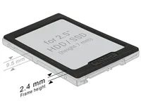 Delock 2.5-Einbaurahmen 2.5 mm erhöht die 2.5 SSD/HDD um 2.5mm - Zubehörtyp: Adapterrahmen