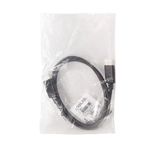 Logilink DisplayPort-Kabel,DPM zu DPM,4K60Hz,CCS,Black 1m