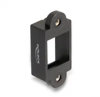 DeLOCK Keystone Holder for installation with screw connection black