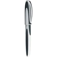 Schneider Rollerball Ray Weiss/Dunkelgrau, M - Verpackungseinheit: 1 Stück - Set: Nein - Schriftfarbe: Blau - Strichstärke: Medium (M) - Stiftfarbe: Weiss - Grau - Eigenschaft-Stift: Ergonomisch