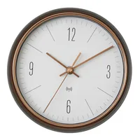TFA Dostmann Funkuhr Kupfer/Schwarz - Form: Rund - Detailfarbe: Kupfer - Schwarz - Uhrtyp: Analog - Funksignal: Ja - Funktionen: Zeit - Detailmaterial: Glas - Metall