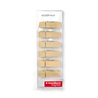 TRENDFORM Magnete WOODY KLIP TF2930 6er Set, naturholz