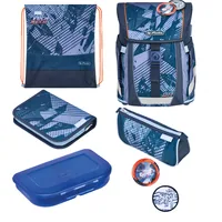 Herlitz FiloActive XL Plus TechMech school bag set Boy Polyester Blue, Orange
