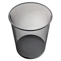 Helit Papierkorb Mesh 23 l, Schwarz - Fassungsvermögen: 23 l - Höhe: 35 cm - Anzahl Behälter: 1 - Material: Stahl (pulverbeschichtet) - Detailfarbe: Schwarz - Form: Rund