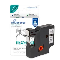 MediaRange Schriftbandka. komp. Dymo 12mmx7m laminiert swws