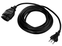 FURBER.power Verlängerungskabel T13-T12 5 m, 2 Stück - Anzahl Leiter: 3 - Detailfarbe: Schwarz - Kinderschutz: Ja - Steckereigenschaften: Angespritzt - Steckertyp Ausgang: T13 - Leiterquerschnitt: 1 mm²
