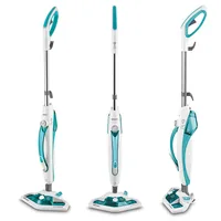 Polti Vaporetto SV450_Double Dampfmopp 0,3 l 1500 W Türkis, Weiß