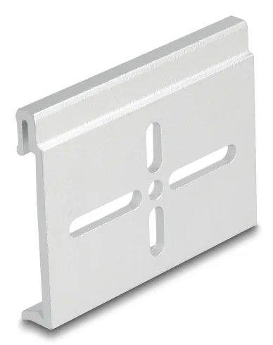 DELOCK Aluminium Montageclip für Hutschiene 60x47,8mm silber