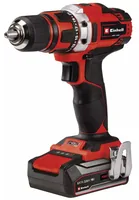Einhell Akku-Bohrschrauber TE-CD 18/40-1 Li (1 x 2.5Ah) - Produktkategorie: Bohrschrauber - Werkzeugaufnahme: Schnellspannbohrfutter 13 mm - Ausstattung: Mit Akku - Ladegerät & Koffer - Set: Nein - Kapazität Wattstunden: 45 Wh - Akkusystem: Einhell Power 