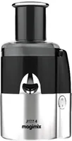 Magimix Saftpresse Juice Expert 4 Schwarz/Silber - Materialtyp: Metall - Material: Edelstahl - Ausstattung: Entsafter - Gemüseschneideraufsatz - Rezeptbuch - Saftfilter - Schaber - Zitruspresse - Detailfarbe: Schwarz - Silber - Gerätetyp: Saftpresse - Set