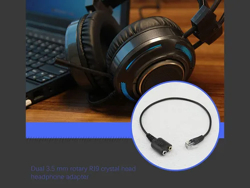 Equip Telefonkabel RJ9->2x3.5mm StBu 0.25m schwarz