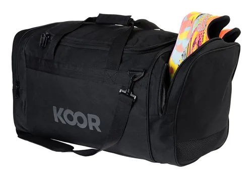 KOOR Sporttasche 55 l, Schwarz - Taschenart: Sporttasche - Tragemöglichkeit: Schulterträger - Volumen: 55 l - Zusatzfächer: Ja - Farbe: Schwarz - Sportart: Alle Sportarten