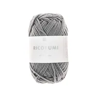 Rico Design Wolle Creative Ricorumi DK 25 g, Schiefer - Packungsgrösse: 1 Stück - Länge: 57.5 m - Material: Baumwolle - Detailfarbe: Grau - Schwarz - Waschbar bei: 30 °C - Nadelstärke: 3 mm - 4 mm
