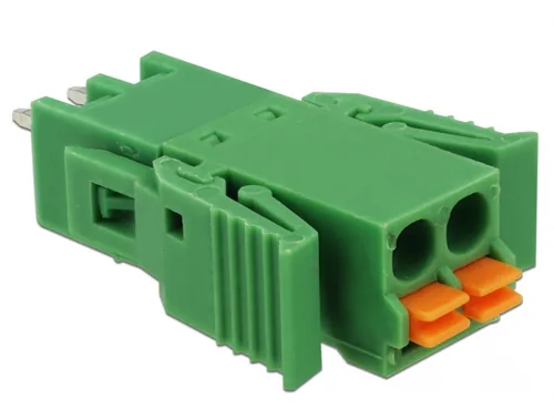 Terminalblock Set für Platine 2 Pin 3,81 mm Rastermaß vertikal