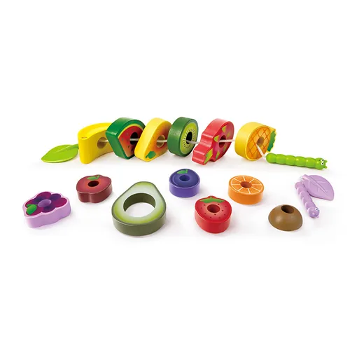 Hape Schlemmerraupen Obstset - Altersempfehlung ab: 18 Monaten - Material: Kunststoff - Eigenschaften: Keine Eigenschaft - Zertifikate: Keine Zertifizierung - Detailfarbe: Mehrfarbig
