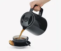 Severin Filterkaffeemaschine KA 9306 Schwarz - Detailfarbe: Schwarz - Anzahl Tassen: 8 - Ausstattung: Abschaltautomatik - Schwenkfilter - Wasserstandsanzeige