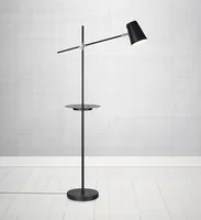 Markslöjd Stehleuchte LINEAR 1L Schwarz - Betriebsart: Netzbetrieb - Lampensockel: E14 - Farbtemperatur Kelvin: Je nach Leuchtmittel - Gesamtleistung: 40 W - Dimmbar: nicht dimmbar - Lichtfarbe: Je nach Leuchtmittel