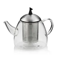Kela Teekanne Aurora 1.8 Liter - Material: Edelstahl - Glas - Filtertyp: Edelstahlfilter - Fassungsvermögen: 1.8 l - Kompatible Kochfelder: Elektro - Gas - Glaskeramik