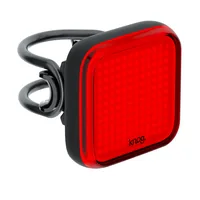 knog. Velolampe Blinder Square Rücklicht, Schwarz - Betriebsart: Akkubetrieb - Lichtfarbe: Rot - Montageart: Gummizug - Leuchten Kategorie: Rücklicht - Leuchtmittel: LED - Lichtstärke: 100 lm