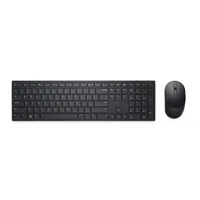 Dell Tastatur-Maus-Set KM5221W Pro Wireless DE-Layout - Maus Features: Batteriestandsanzeige - Ein-/Ausschalter - Scrollrad - Tastatur Typ: Business - Tastaturlayout: QWERTZ (DE) - Tastatur Features: 128-Bit-Verschlüsselung - Batteriestandsanzeige - Ein-/Ausschalter - Hotkeys - Medientasten - Ziffernblock - Keyboard Tasten: Chiclet (Notebook) - Detailfarbe: Schwarz