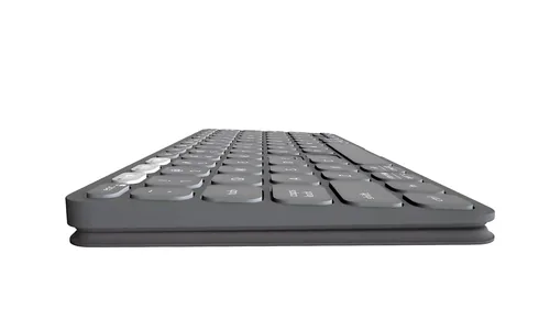 Logitech Tastatur Keys-To-Go 2 Graphite - Tastatur Typ: Mobile - Tastaturlayout: QWERTZ (CH) - Tastatur Features: Hotkeys - Medientasten - Easy Switch - Keyboard Tasten: Chiclet (Notebook) - Detailfarbe: Graphit - Schwarz - Ziffernblock: Nein