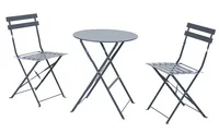Dameco Gartenset Anthrazit matt - Detailfarbe: Anthrazit - Material: Metall
