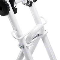 MSV Bügelstuhl Weiss - Breite: 43 cm - Höhe: 97 cm - Tiefe: 620 mm - Material: Stahl