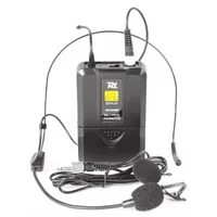 Power Dynamics PD782BP - Wandlerprinzip: Kondensator - Bauweise: Taschensender - Lavalier - Richtcharakteristik: Kugel - Anschlüsse: 3.5 mm Klinke - Signalverarbeitung: Analog - Betriebsart: Batteriebetrieb