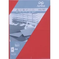 ARTOZ Karten 1001 A6 107322265 220g, rot 5 Blatt